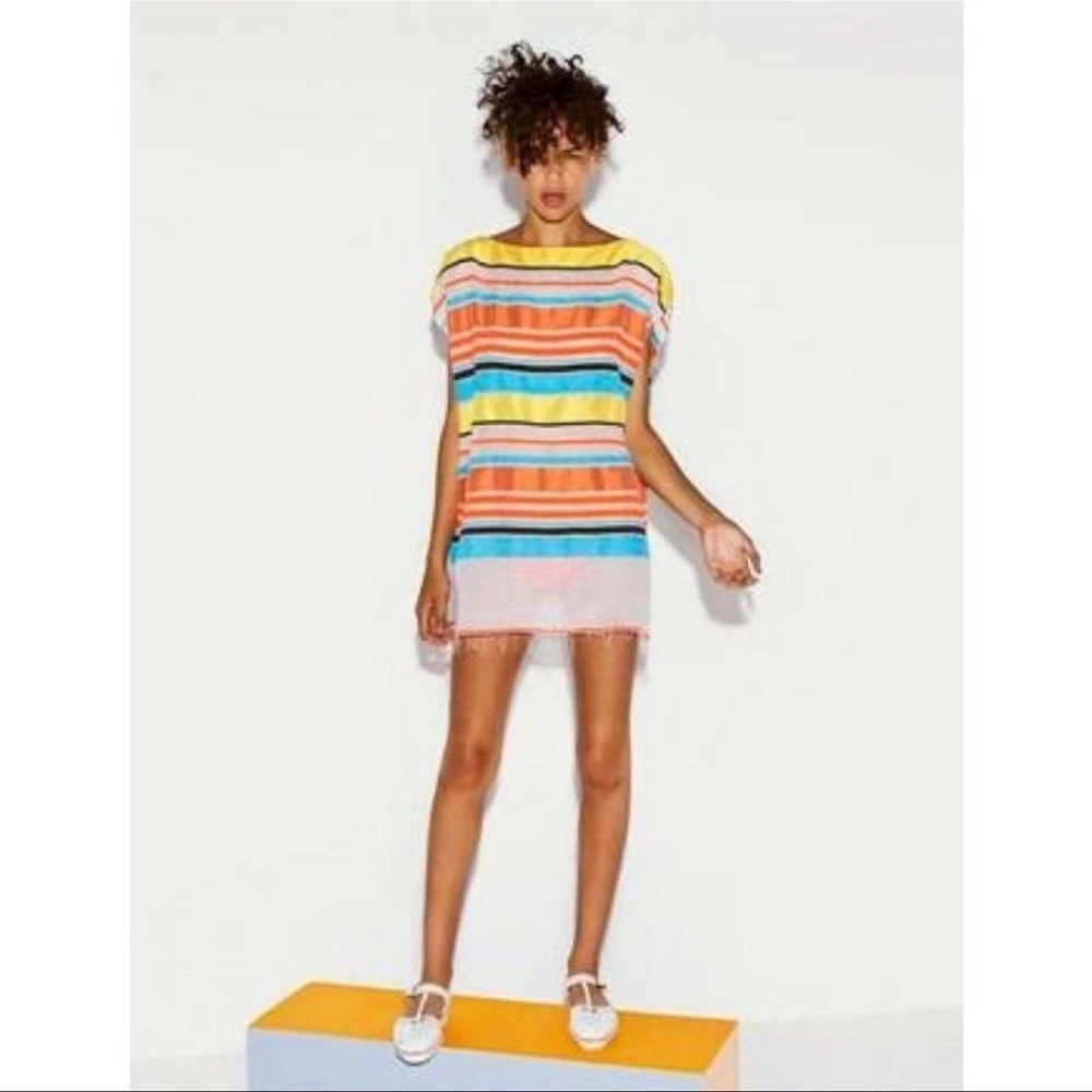 NWT. LemLem Makeda Gauze Poncho Tunic Swim Coverup